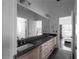 Elegant bathroom with double sinks, spacious countertop, and neutral color scheme at 2019 Mason Mill Rd, Decatur, GA 30033