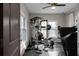 Well equipped workout room featuring weight training equipment and rubber flooring at 2019 Mason Mill Rd, Decatur, GA 30033