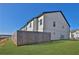Rear exterior view of a townhome with privacy fence and well-kept lawn at 76 Auburn Run Ln, Auburn, GA 30011