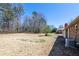 Spacious backyard, grass lawn and mature trees at 6175 Marilla St, Douglasville, GA 30135