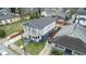Aerial view of a two-story home, landscaped yard and neighborhood setting at 992 Beckwith Sw St, Atlanta, GA 30314