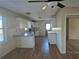 Efficient kitchen with white cabinets and modern lighting, providing a functional space for cooking at 1610 Mulberry Rock Rd, Dallas, GA 30157