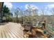 Spacious deck with outdoor seating at 1525 Lockridge Dr, Cumming, GA 30041