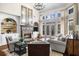 Living room with high ceilings, a fireplace, and large windows at 1525 Lockridge Dr, Cumming, GA 30041