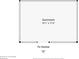 Floor plan of the detached sunroom featuring dimensions and its relation to the house at 3464 Enterkin Ln, Atlanta, GA 30349