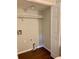The walk-in closet has a single hanging rack and is spacious at 988 Old Holcomb Bridge Rd, Roswell, GA 30076