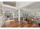 Expansive living room featuring wood floors, high ceilings, and plenty of natural light at 4540 Hastings Dr, Cumming, GA 30041