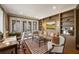 Stylish home office with custom built-ins, hardwood floors, and a French door to the yard at 46 Montclair Ne Dr, Atlanta, GA 30309