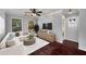 Spacious living room featuring modern furnishings, dark hardwood floors, and natural light at 821 Ralph Mcgill Ne Blvd # 2210, Atlanta, GA 30306