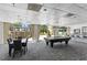 Clubhouse featuring a seating area, a billiards table, and a bar with outdoor seating at 2479 Peachtree Ne Rd # 1606, Atlanta, GA 30305