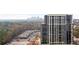 Modern high rise exterior showing balconies and a city view at 2479 Peachtree Ne Rd # 1606, Atlanta, GA 30305