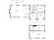 Combined floorplans of the first floor and the basement, displaying the layout and dimensions of each level at 5384 Blackhawk Dr, Acworth, GA 30102