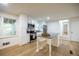 Updated kitchen features stainless steel appliances, granite countertop island and bright interior at 5384 Blackhawk Dr, Acworth, GA 30102