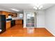 Eat-in kitchen features stainless steel appliances, lots of cabinets and sliding glass doors to back at 735 Crestwell Sw Cir, Atlanta, GA 30331