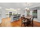 Cozy kitchen and dining area with natural light, sleek appliances, and great flow to the living area at 1421 Briarcliff Dr, Woodstock, GA 30189