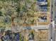 An aerial shot of the property, highlighting the boundary lines, its position on the street, and neighborhood at 1450 Donald Lee Hollowell Nw Pkwy, Atlanta, GA 30318