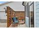Cozy private brick patio features unique decor and outdoor seating area at 200 Oakside Way, Lawrenceville, GA 30046
