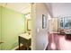 Stylish half bathroom with a modern vanity and fixtures, conveniently located near the living area for guests at 145 15Th Ne St # 204, Atlanta, GA 30309