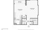 Floorplan featuring dimensions and layout for the Gathering room, dining room, kitchen, bathroom and balcony at 145 15Th Ne St # 204, Atlanta, GA 30309
