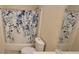 Bathroom featuring a floral patterned shower curtain and modern fixtures at 1701 Augusta Se Dr # 1701, Marietta, GA 30067