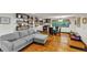 Open-concept living space with wood floors, seamlessly connecting the living and dining areas with the kitchen at 8065 Highway 92 Dallas, Douglasville, GA 30134