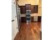Well-equipped kitchen with stainless steel appliances and dark cabinetry, offering ample storage space at 120 Chastain Nw Rd # 1104, Kennesaw, GA 30144