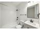 Bathroom with tub, shower and modern vanity at 936 Byron Sw Dr, Atlanta, GA 30310
