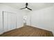 Bedroom with hardwood floors and a ceiling fan at 936 Byron Sw Dr, Atlanta, GA 30310