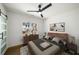 Comfortable bedroom with wood accents, natural light, and contemporary furnishings at 936 Byron Sw Dr, Atlanta, GA 30310