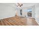 Bedroom with hardwood floors and two windows at 4974 Meadow Ln, Marietta, GA 30068