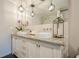 Stylish bathroom featuring a double vanity with vessel sinks and modern light fixtures at 249 The South Chace Ne, Atlanta, GA 30328
