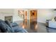Comfortable living room with fireplace, hardwood floors, and built-in shelving at 249 The South Chace Ne, Atlanta, GA 30328
