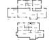 Detailed 2D floor plan showcasing the layout of the home's two floors at 2836 Waters Sw Rd, Atlanta, GA 30354