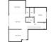 Upstairs floor plan with open Gathering room, bedroom and bathroom layout at 3905 Delfaire Trce, Cumming, GA 30040