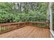 Spacious back deck overlooking lush greenery and providing serene outdoor living space at 10835 Tuxford Dr, Alpharetta, GA 30022