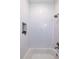 Bathroom with white subway tile and shower niche at 585 Sherwood Ne Rd, Atlanta, GA 30324