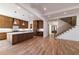 Open floor plan with view of kitchen and staircase at 585 Sherwood Ne Rd, Atlanta, GA 30324