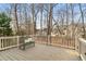 Back deck with wooded views at 2611 Winterthur Main Nw, Kennesaw, GA 30144