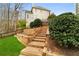 Landscaped backyard features terraced garden beds at 2611 Winterthur Main Nw, Kennesaw, GA 30144
