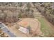 Aerial view of the baseball and volleyball field near a beautiful neighborhood at 2611 Winterthur Main Nw, Kennesaw, GA 30144