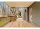 Covered back deck with stairs to the upper deck at 2611 Winterthur Main Nw, Kennesaw, GA 30144