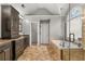 Main bathroom boasts a soaking tub, glass enclosed shower and and vanities at 2611 Winterthur Main Nw, Kennesaw, GA 30144