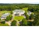 Aerial view of estate with golf course showcasing lush greenery, manicured lawns, and refined elegance at 4921 Slaton Dr, Acworth, GA 30101