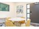 Dining area with art, table, and grey exterior door with windows, offering a modern, elegant space at 224 Ormond Sw St # A, Atlanta, GA 30315