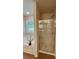 Bright bathroom with a glass-enclosed shower and a soaking tub at 4287 Notting Hill Dr # 64, Atlanta, GA 30331