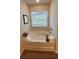 Cozy bathroom featuring a soaking tub, neutral wall color, and a picture window at 4287 Notting Hill Dr # 64, Atlanta, GA 30331