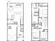 Detailed floor plan showcasing the layout of the home's two floors, including the kitchen and bedrooms at 4287 Notting Hill Dr # 64, Atlanta, GA 30331