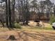 Spacious backyard with mature trees and a playground at 5100 Alexander Ave, Union City, GA 30291