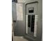 A grey electrical panel with an opened door at 4438 Ryan Rd, Conley, GA 30288