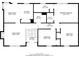 Floor plan showing the layout of the primary bedroom, living room, and kitchen at 1059 Buckboard Ct, Douglasville, GA 30134